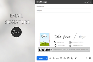 Email Signature Canva Template