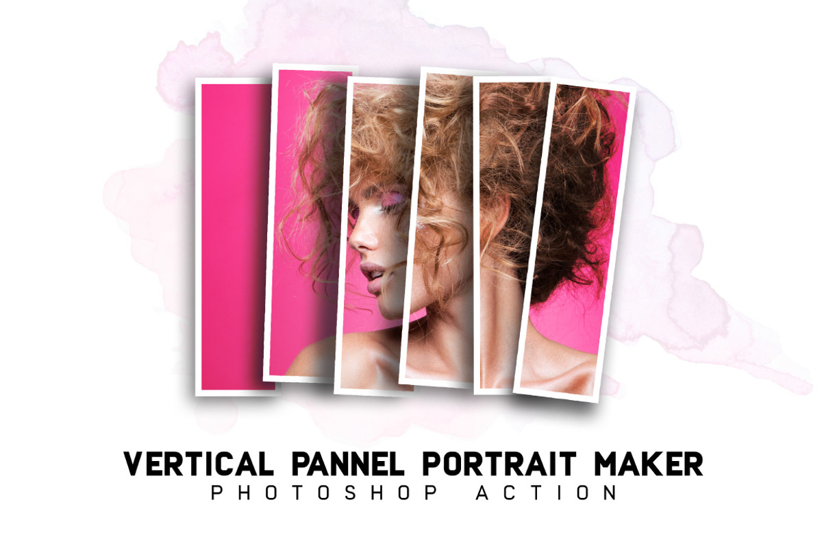 Vertical Panels Collage PS Action