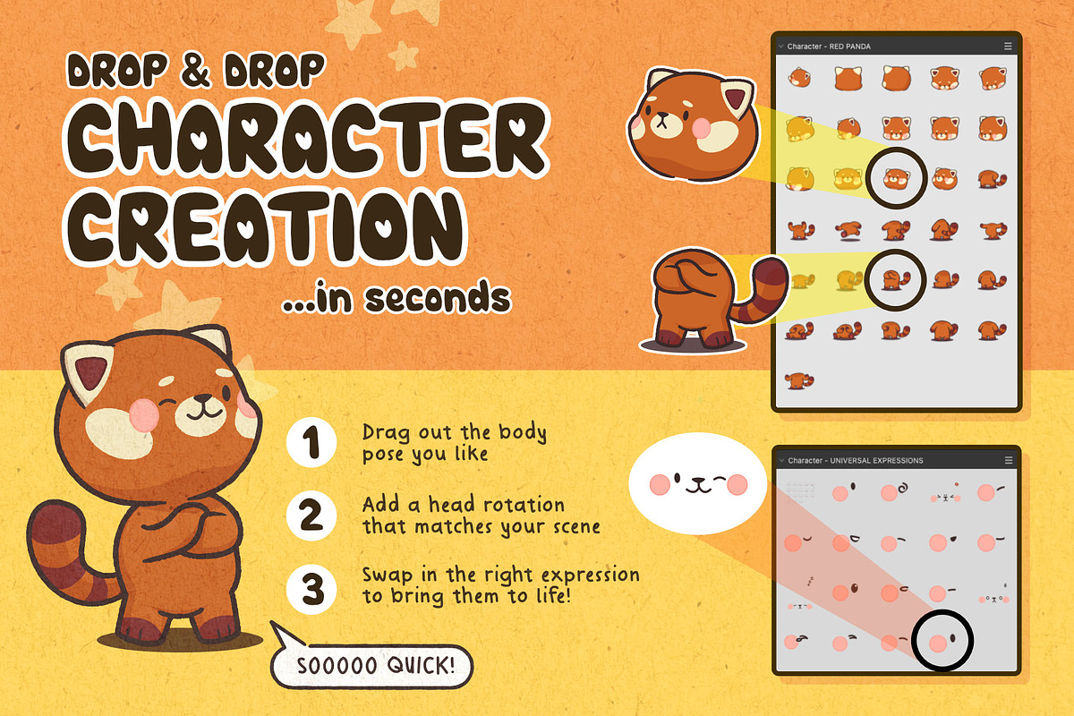 Cute Comic Creator for Affinity, a Brushes & More by Green Room Media (Photo 2 of 25)