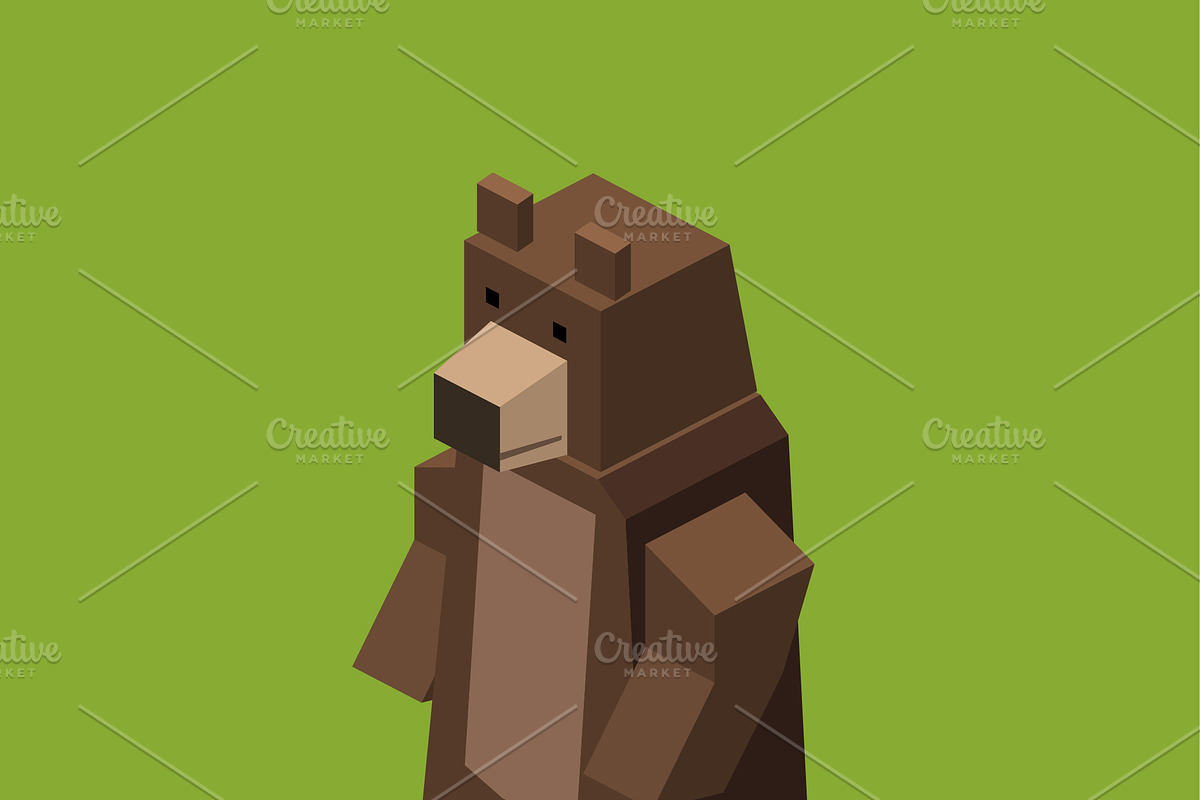 3D Illustration Isometric Collection, an Animal 3D Model by Designbytowo (Photo 11 of 16)