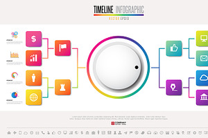 Timeline Infographic Template Set 22