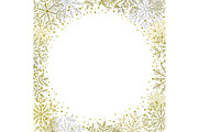 Winter Vector Frame With Arabesques, a Background Graphic by FineArtStudio (Thumbnail 1 of 3)