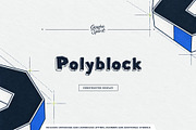 Polyblock Geometric Block Font, a Sans Serif Font by Graphic Spirit (Thumbnail 1 of 8)