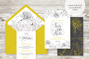 Wedding set. Calligrafy, graphics., an Invitation Template by OlgaAlekseenko (Thumbnail 2 of 3)