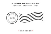 Postage Stamp Template Set (Updated), an Object Graphic by Krafti Lab (Thumbnail 3 of 14)