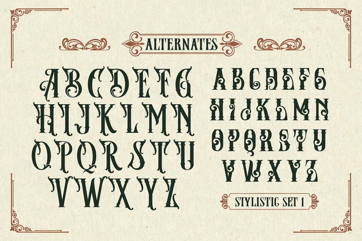 Jamesoon Victorian Typeface, a Serif Font by alit design (Photo 6 of 17)