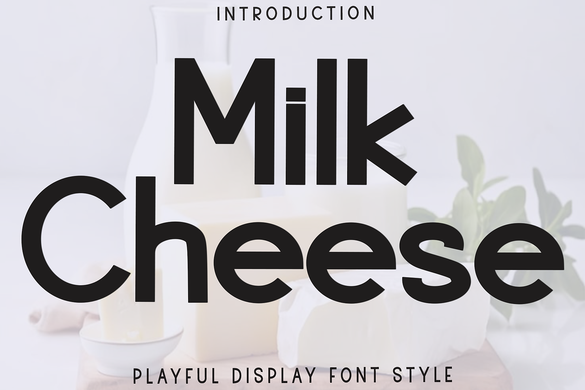 Milk Cheese, a Script Font by InermediaSTUDIO (Photo 1 of 8)