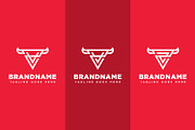Letters ZV ZY ZZ Bull Triangle Logo, a Branding & Logo Template by Pray Art Design Studio (Thumbnail 2 of 2)