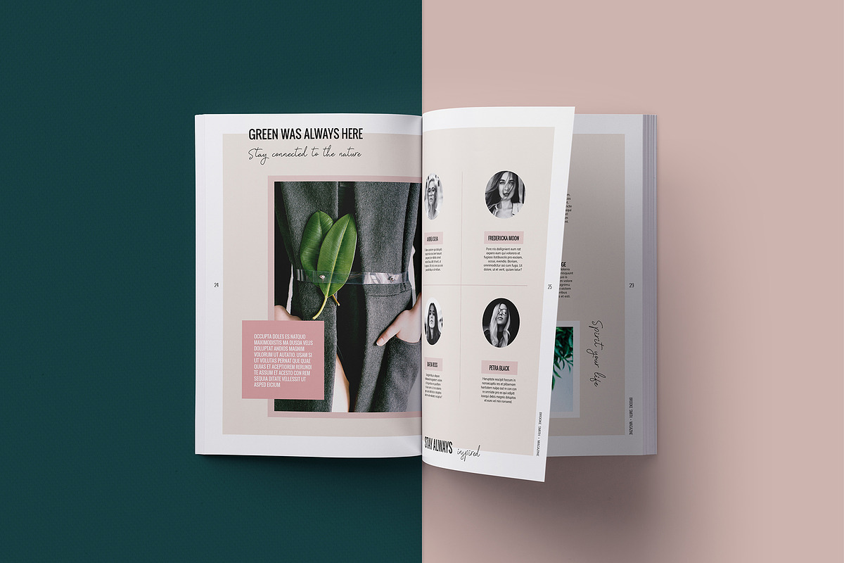 Magazine / CANVA, INDD / Brooke, a Magazine Template by Mirazz (Photo 12 of 17)