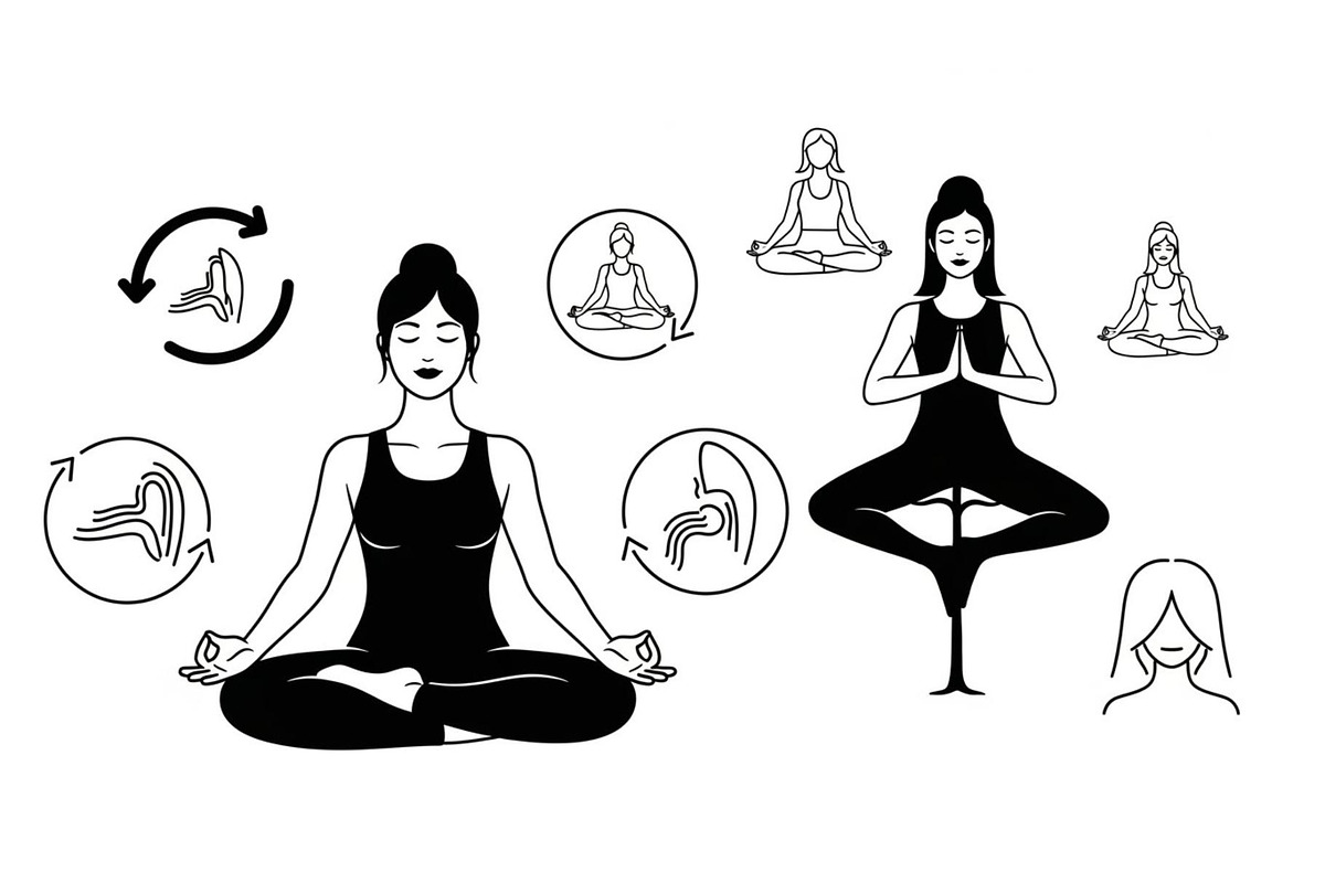 Yoga Meditation Silhouette Vector Bu, an Illustration by Artivon (Photo 10 of 40)