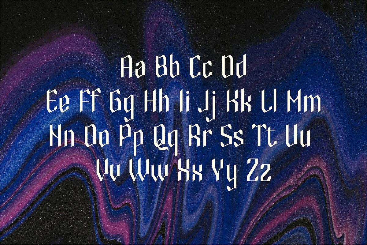 Sabbatic - Modern Doom Gothic Font, a Font by riff.type (Photo 3 of 10)