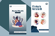 Mental Health Social Media Templates, a Social Media Template by I&K (Thumbnail 4 of 4)