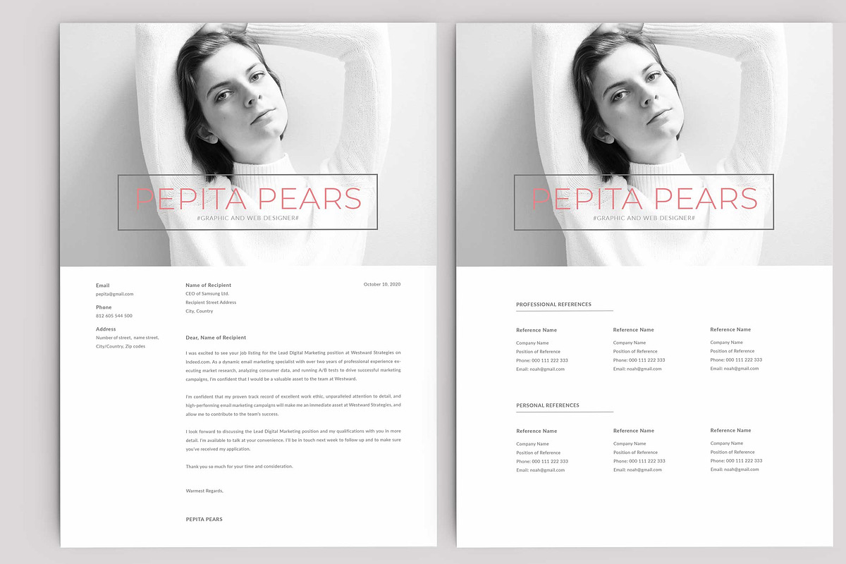 Resume / CV, a Resume Template by Peunayah (Photo 3 of 7)