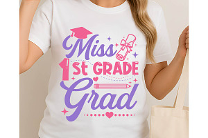 Miss Kindergarten to 10th Grade SVG, an Object Graphic by Digi_Design_World