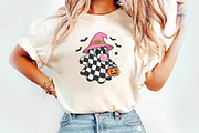 Cute Girly Ghost Blowing Bubble PNG, an Illustration by Watercolor design (Thumbnail 3 of 3)