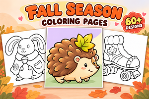 Fall Season Coloring Pages Vol. 2