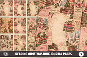 Reading Christmas Junk Journal Pages, a Background Graphic by Markicha Art (Thumbnail 1 of 5)