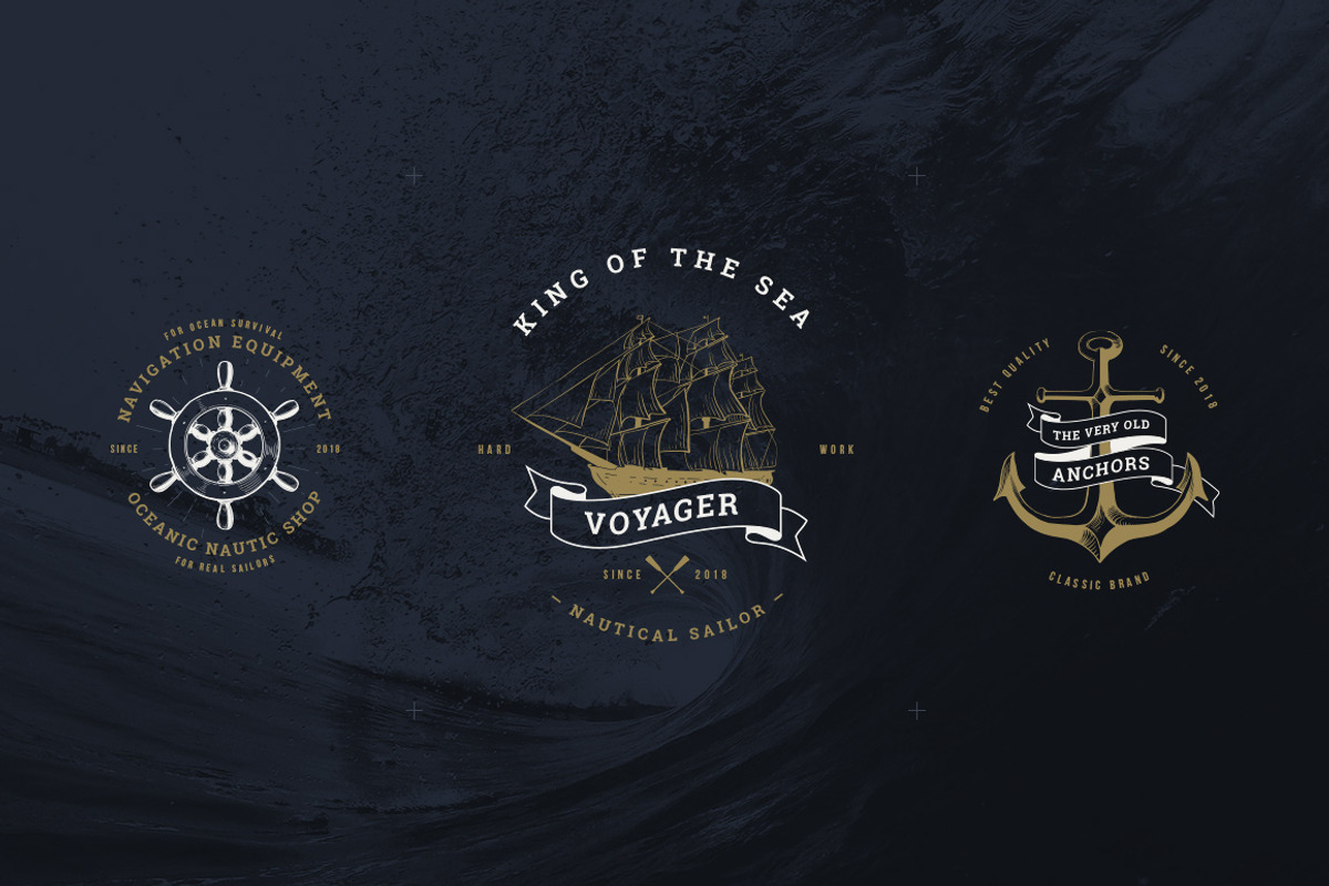 Vintage Badges vol 2, a Branding & Logo Template by blauananas (Photo 8 of 9)