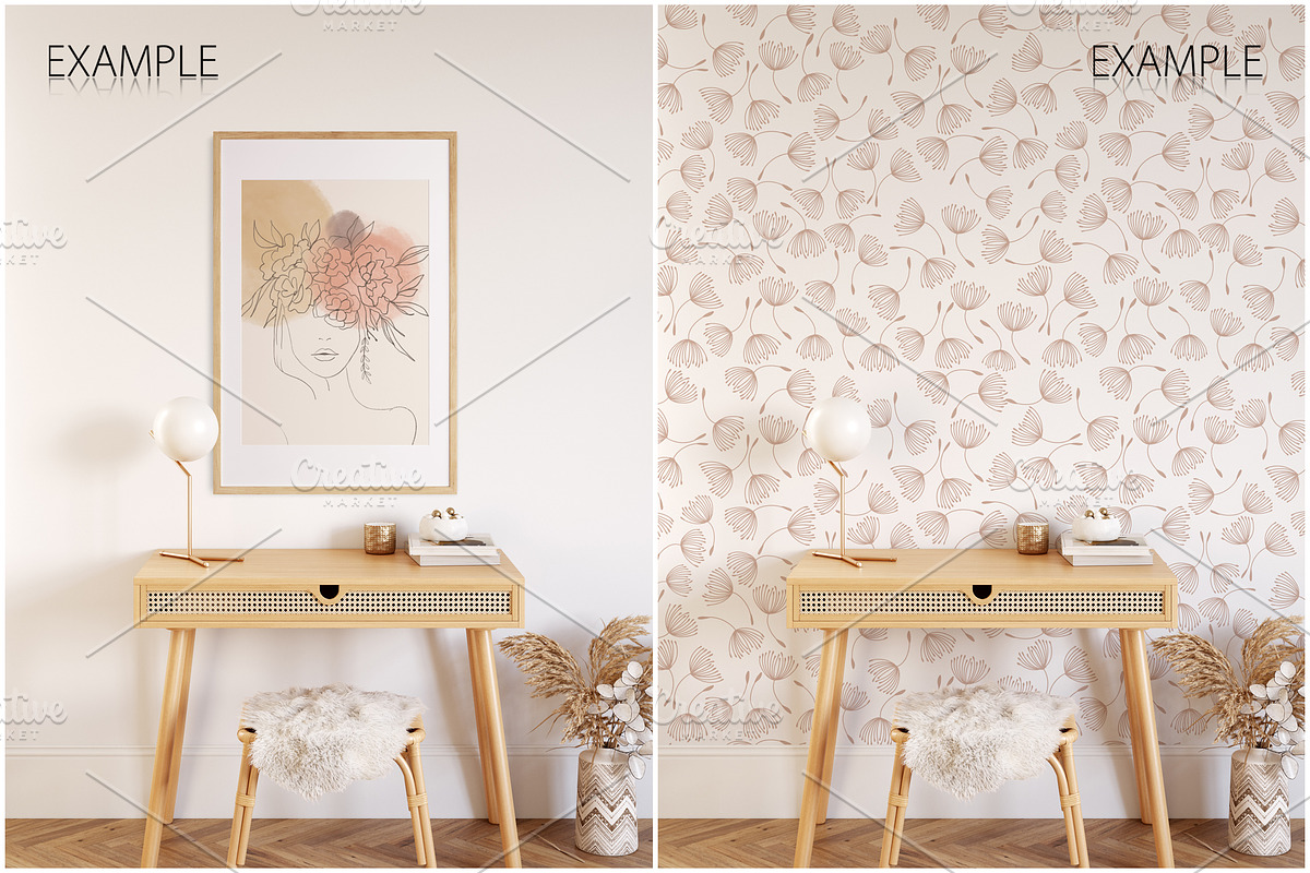 Frame & Wall Mockup Bundle - 7, a Print Template by Yuri-U (Photo 11 of 27)
