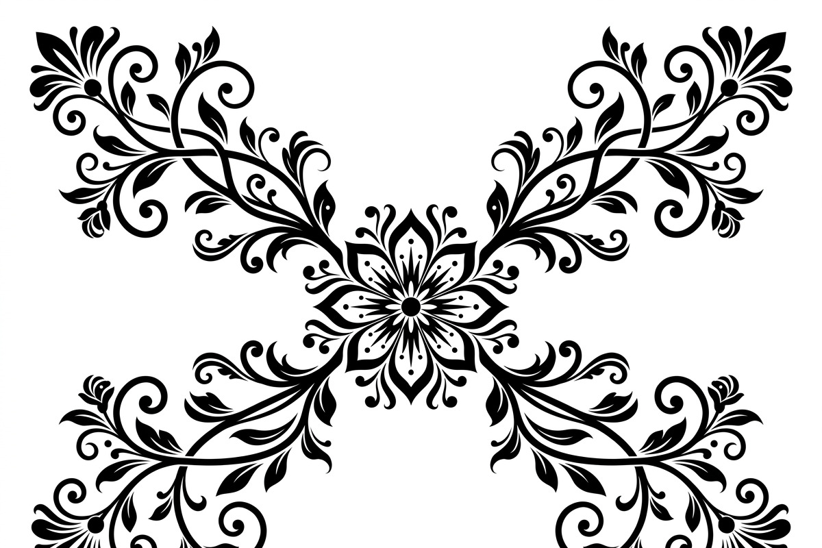 50 Elegant Floral Ornament Bundle, a Decorative Illustration by Amazin_art (Photo 14 of 29)