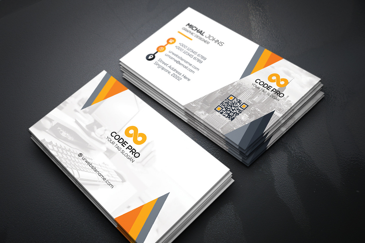 Business Cards 2 in 1, a Business Card Template by Genereux Art (Photo 8 of 8)
