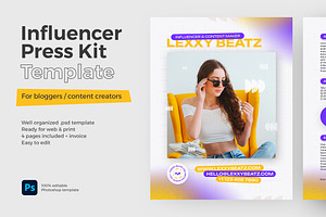 Influencer Press Kit Template