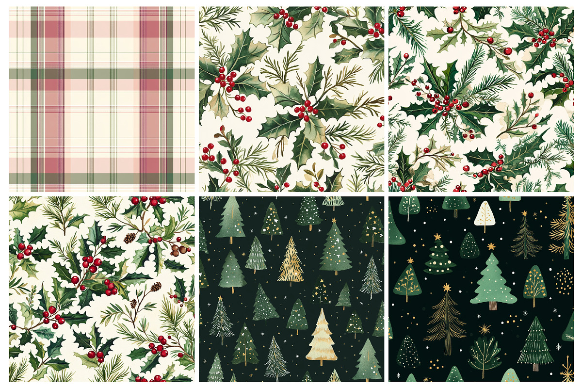 Christmas Digital Paper, Seamless, a Texture Graphic by CitraGraphics (Photo 6 of 8)