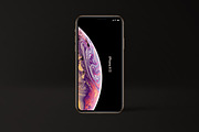 iPhone XS Gold Mockup, an iPhone Mockup by Nadasol (Thumbnail 2 of 2)