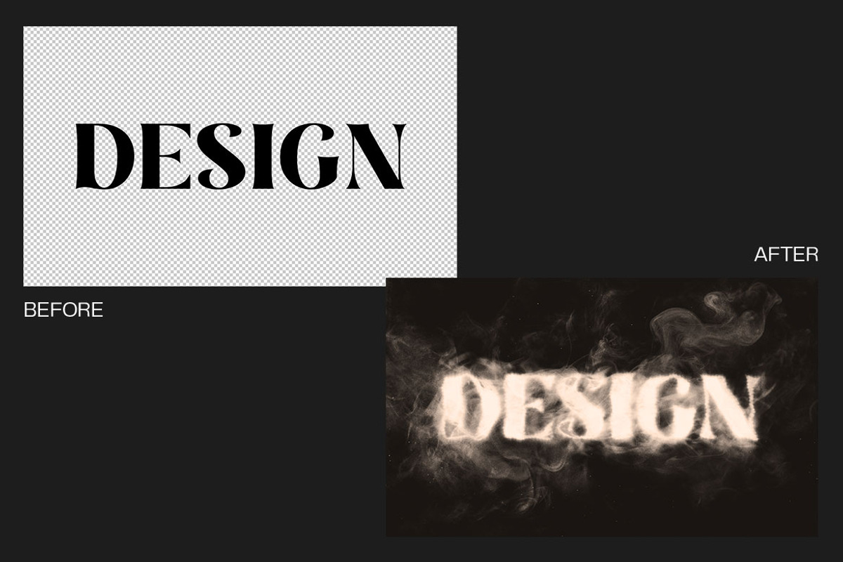 Smoke Text Effect, a Layer Style Add-On by dokudokunomi (Photo 2 of 4)