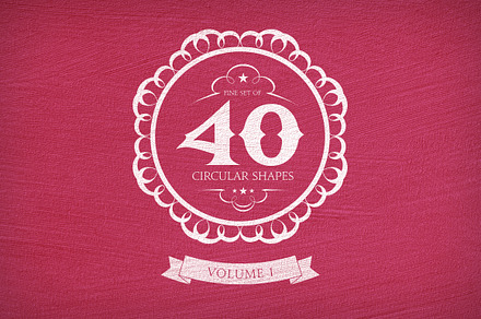 40 Circular Shapes - Vector - Vol. 1