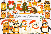 Whimsical Christmas Clipart, an Illustration by Designworld (Thumbnail 1 of 5)