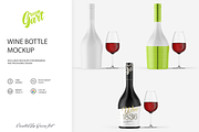 Wine Bottle Mockup, a Product Mockup by Green Art (Thumbnail 3 of 7)