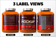 5lb Whey Protein Jar Mockup A2-Pro, a Packaging Mockup by Design Warlord (Thumbnail 6 of 16)