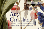 Airy Grassland — Twisted Stems & Org, an Object Graphic by Aga Silva (Thumbnail 3 of 4)