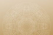 Bundle of 7 golden backgrounds, a Decorative Illustration by VectorShop (Thumbnail 5 of 7)