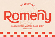 Romeny, a Sans Serif Font by Nathatype (Thumbnail 1 of 13)