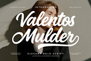 Valentos Mulder Elegant Script Font, a Script Font by Maulana Creative (Thumbnail 1 of 7)