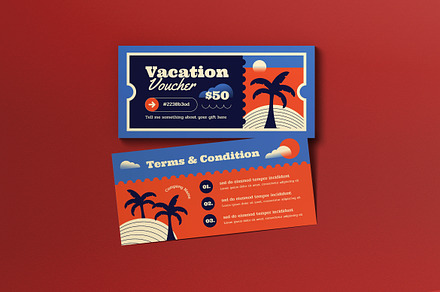 Travel Agency Voucher, a Card Template by graphicook