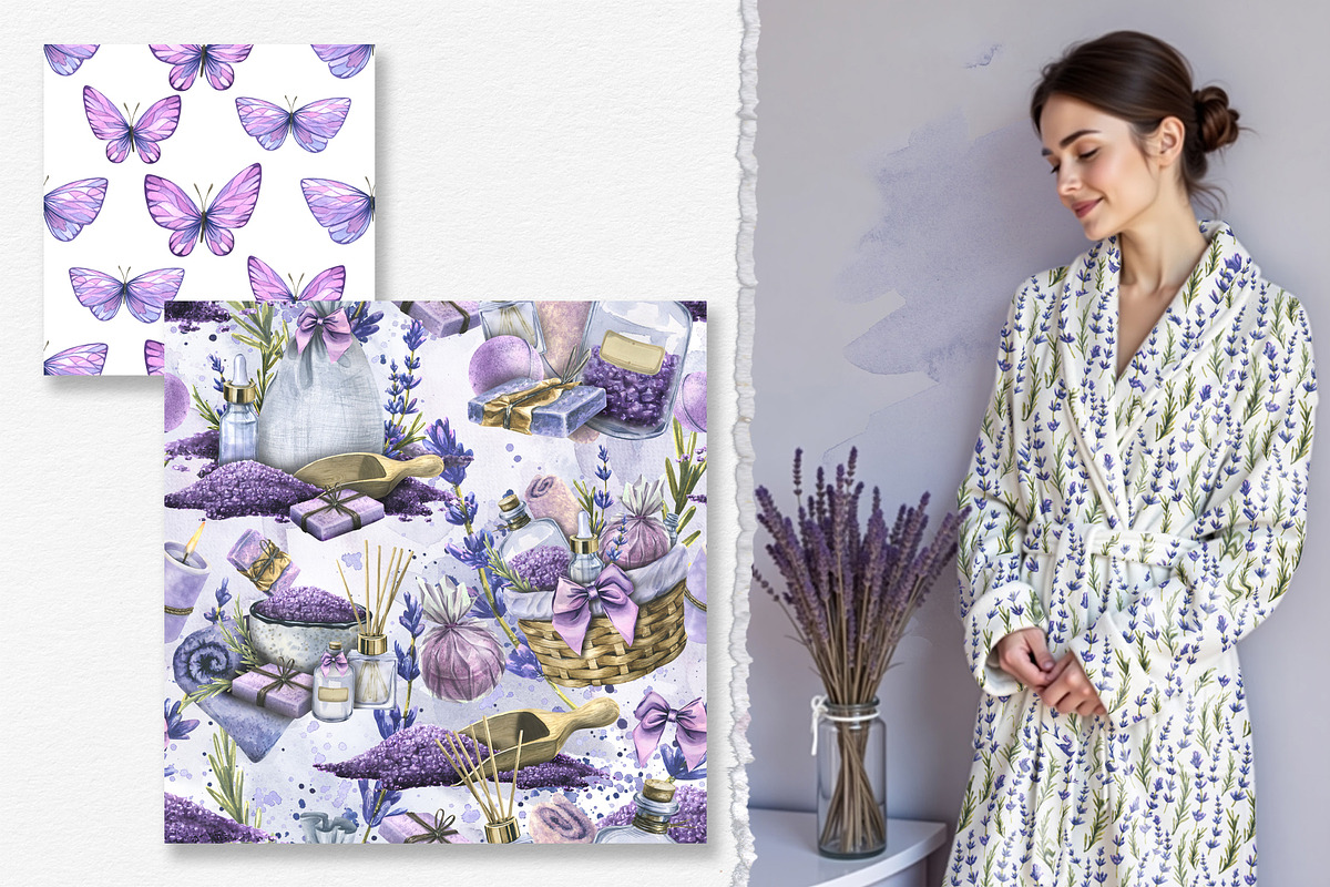 Lavender Spa Watercolor Set, an Illustration by NATASHA CHU (Photo 17 of 19)