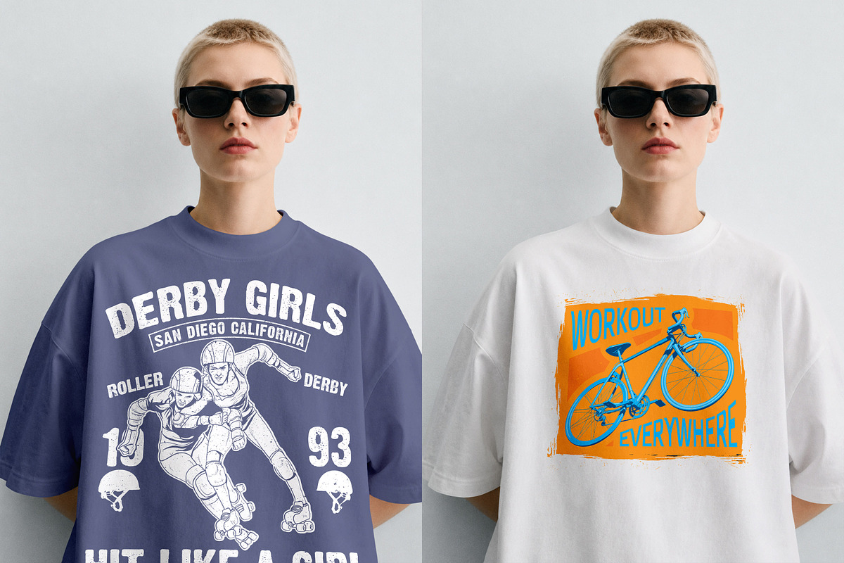 T-Shirt Mockup PSD - Female Model, a Shirt Mockup by Rymden_Fl (Photo 3 of 6)