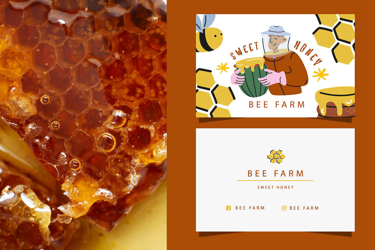 Bee Farm. Beekeeping and honey, a Food Illustration by Luamor (Photo 9 of 10)