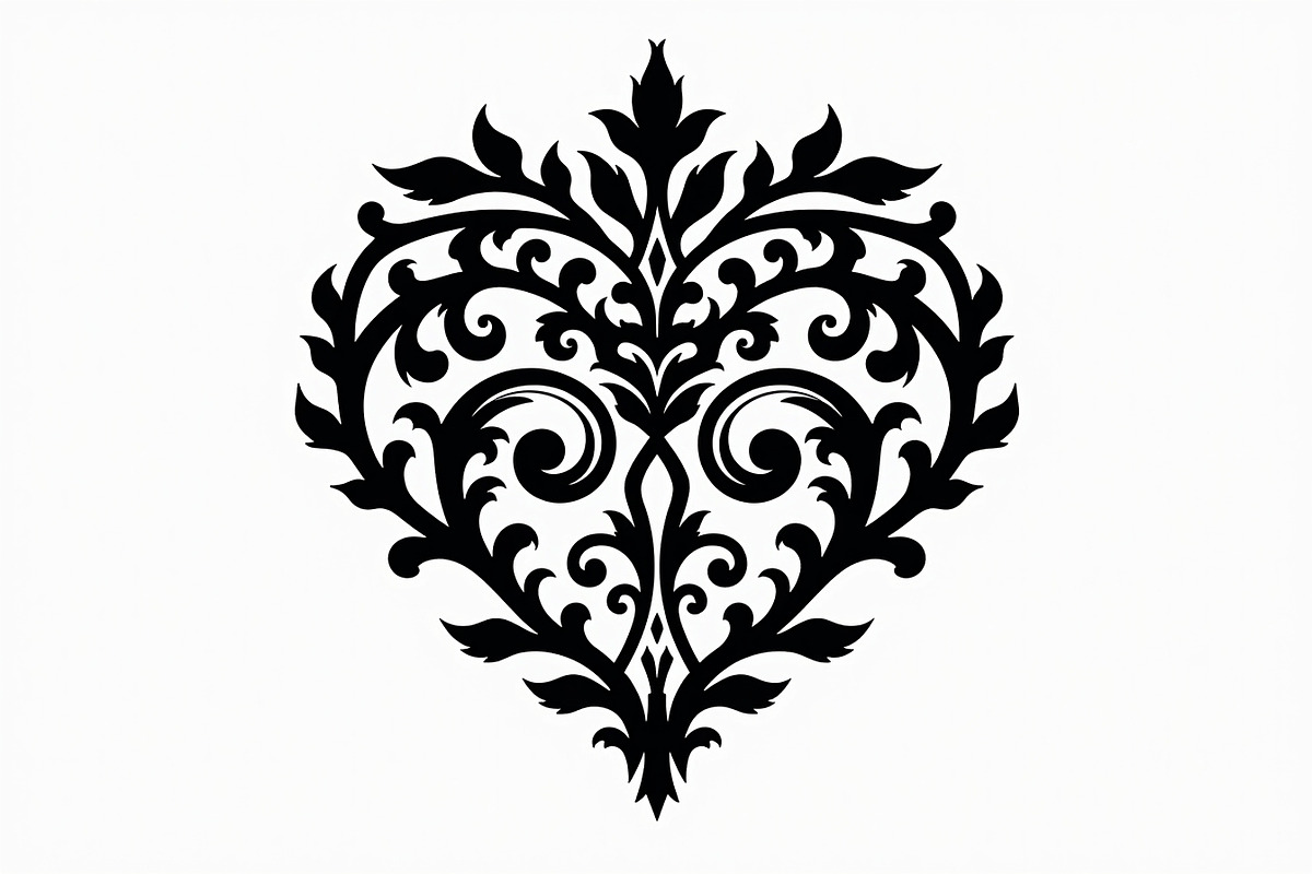 Floral Heart Silhouette Set, an Illustration by Gfx_Store (Photo 21 of 21)