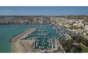 Marsaxlokk harbor Malta, colorful