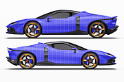 2026 Supercar Sport Convertible, an Advertising Mockup by Halal Graphic Studio (Thumbnail 9 of 12)