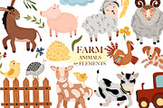 BUNDLE, Whole shop,clipart & pattens, an Animal Illustration by Usis (Thumbnail 14 of 16)