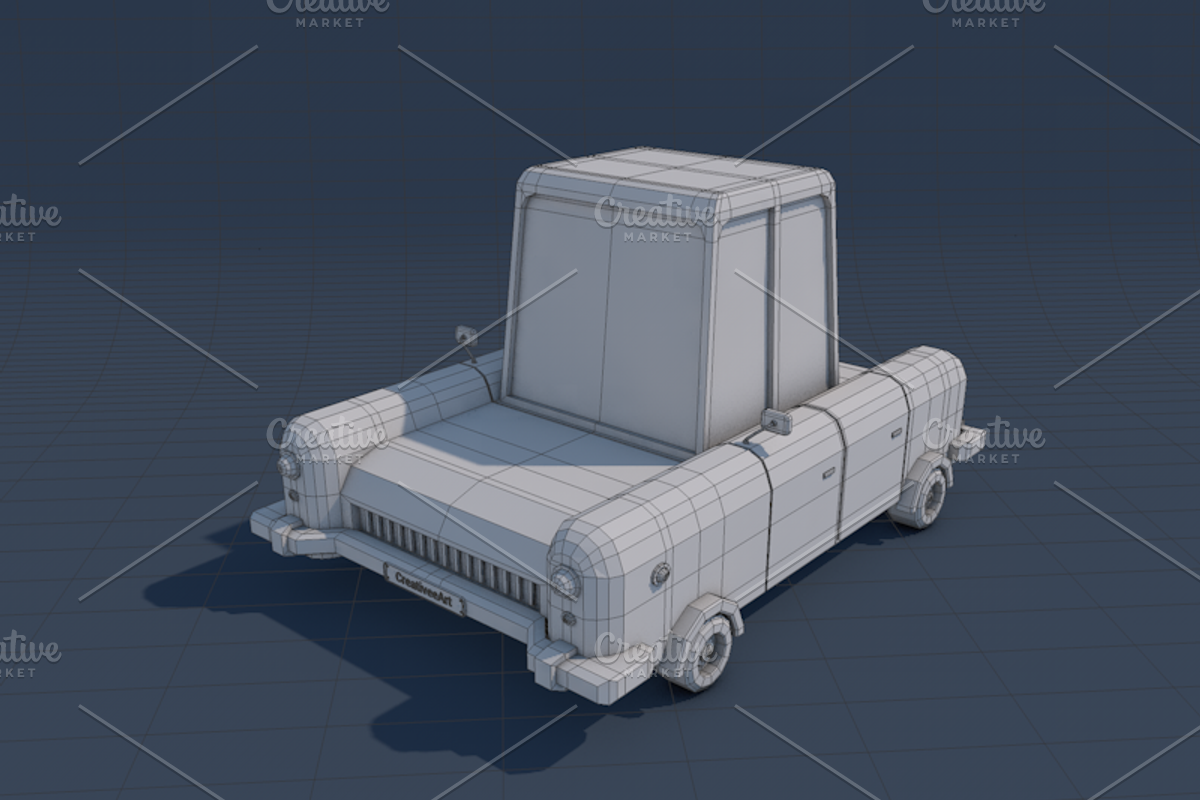 Ultimate Low Poly City Cars Pack, a Cars & Vehicle 3D Model by CreativeeArt (Photo 19 of 54)