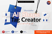 All Shape Tag Creator Mock-up, a Hoody Mockup by Apparel_Mockups (Thumbnail 1 of 4)