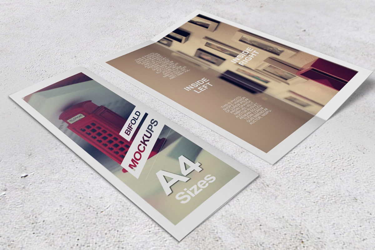 Bifold Brochure Mockups, a Print Template by Kongkow (Photo 4 of 10)