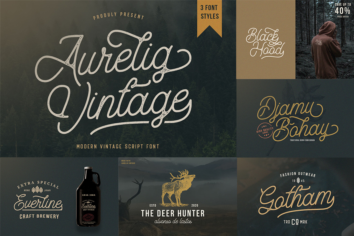 Font Bundle For Graphic Designers preview 4