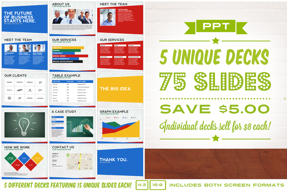 Mega PowerPoint Pres Deck Bundle, a Presentation Template by PitchStock (Photo 4 of 4)